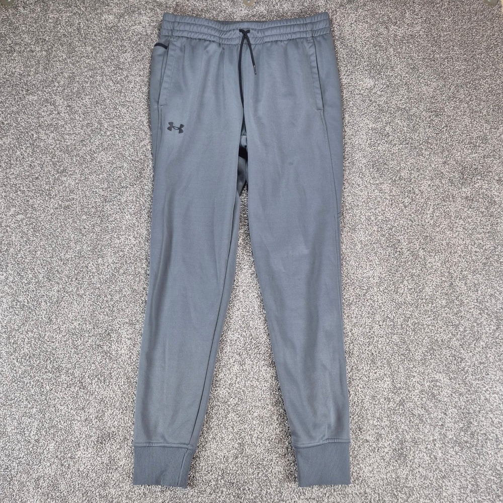 Under Armour ColdGear Joggers Mens Large Blue/Gray Loose Fit Athletic Pants